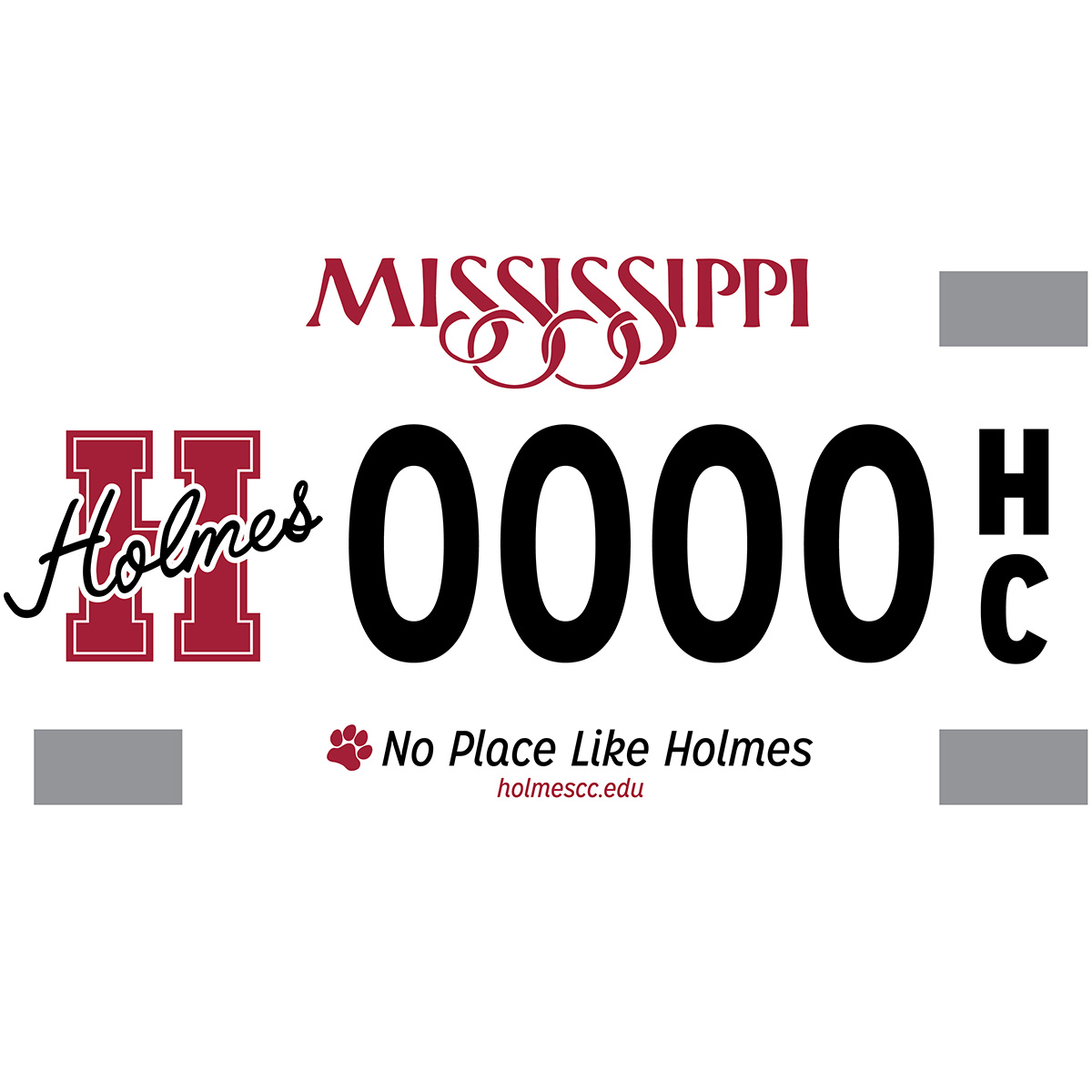 Holmes CC specialty tag available for purchase