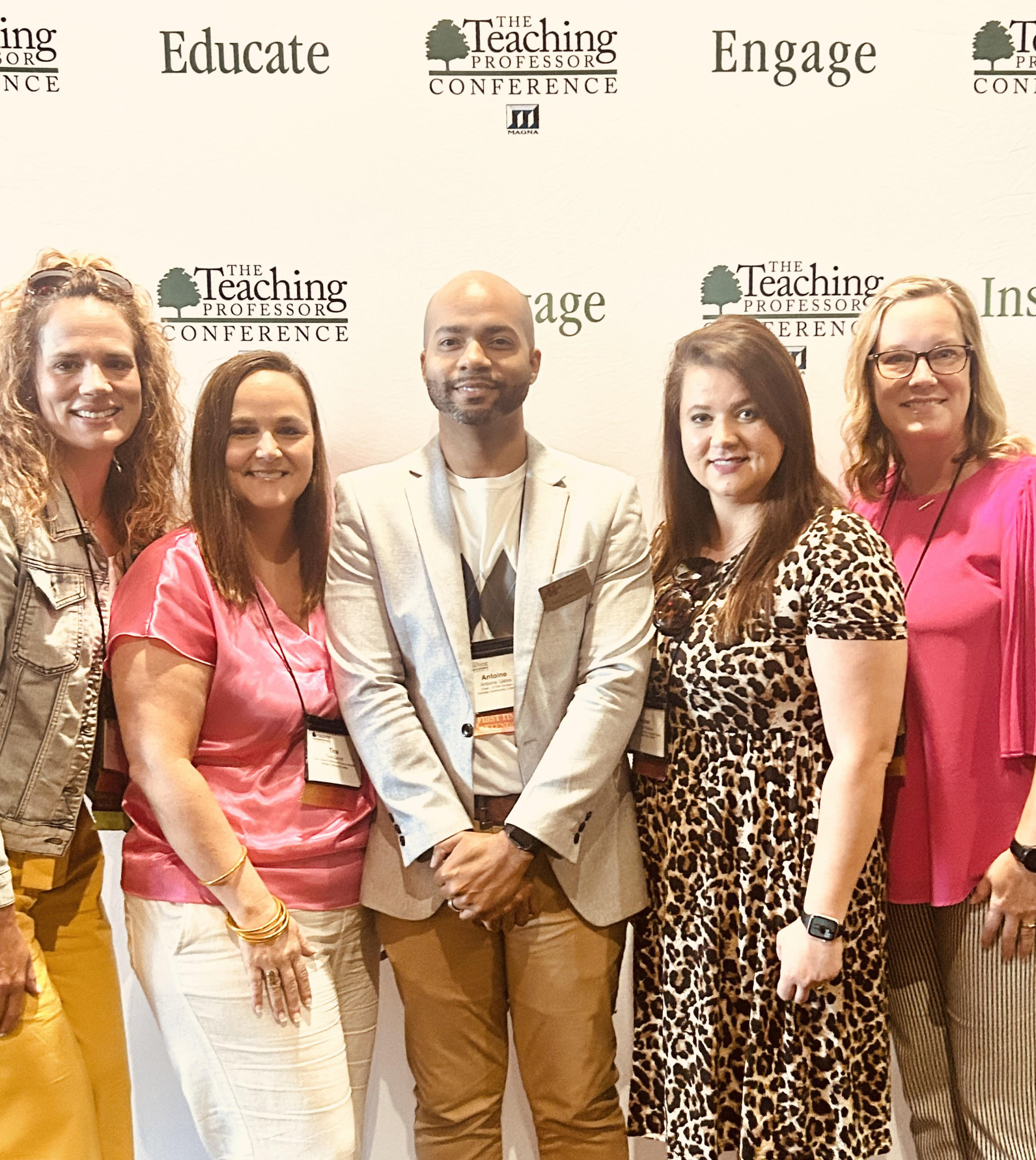 Holmes represents at the 2023 Teaching Professor Annual Conference
