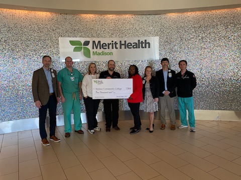 Merit Health Madison donates to Holmes’ Associate Degree Nursing program