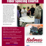 Holmes to offer two-week Fiber Splicing Course with certification and paid training
