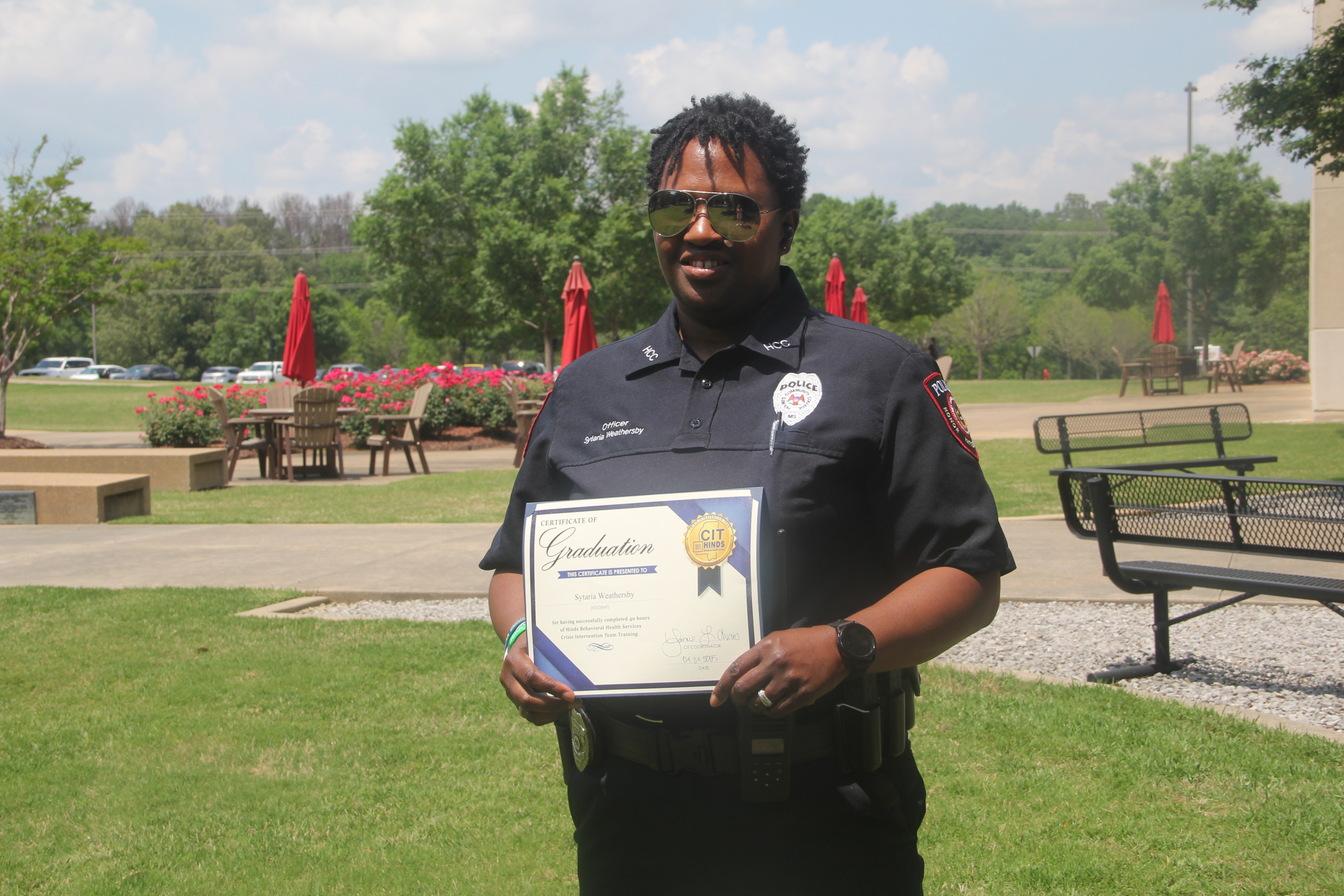 Officer Sytaria Weathersby earns CIT certification