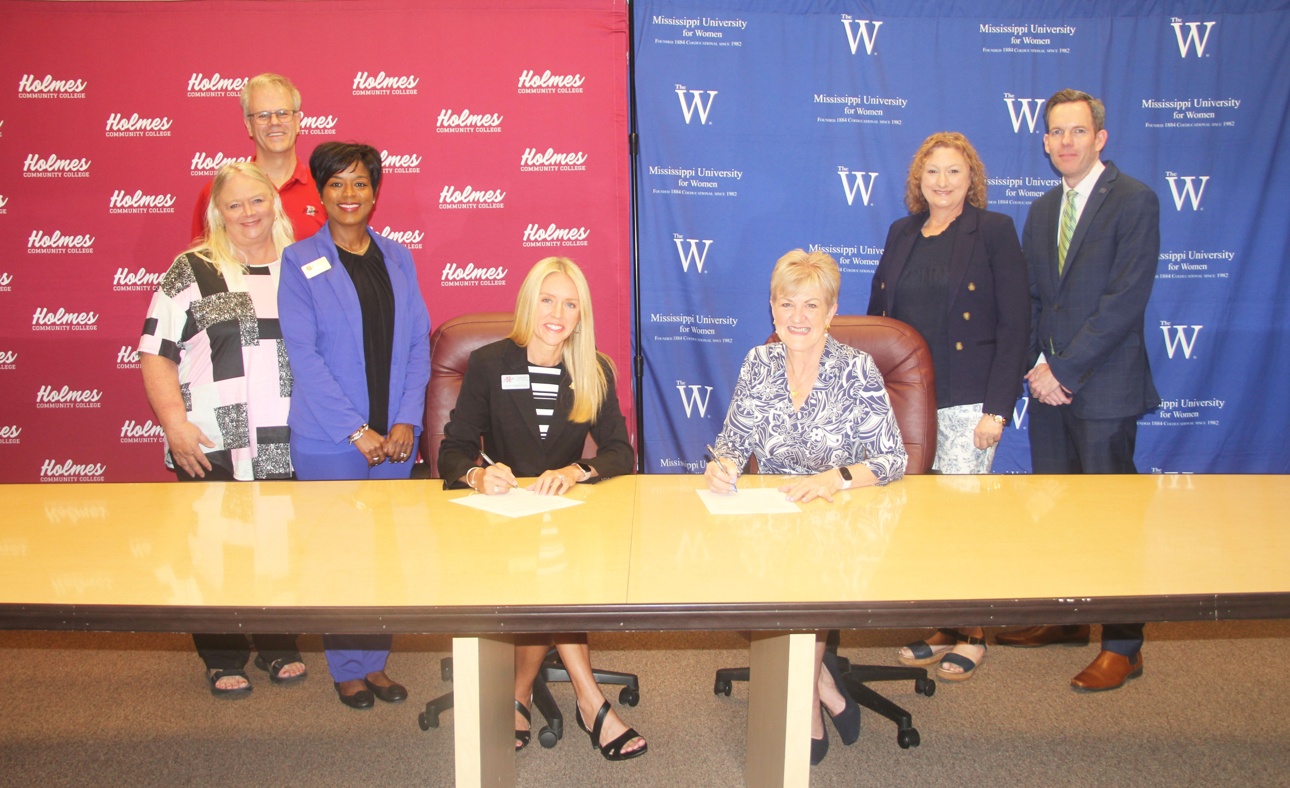 Holmes, The W sign new degree pathway agreement